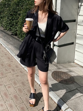 「EVRIS（エヴリス）のアイテム」を使った、karenさん（レディース・156cm）の夏コーディネート