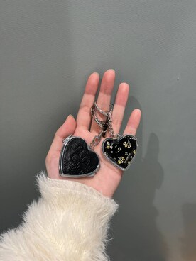 「アイテム（キーホルダー）」を使った、もえこさん（レディース・156cm）の冬コーディネート