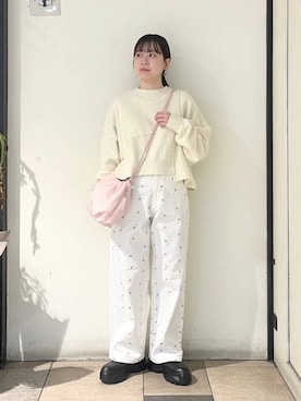 もえこさん（レディース・156cm）の春コーディネート