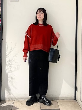 「クリスマス」｜もえこさん（レディース・156cm）の冬コーディネート