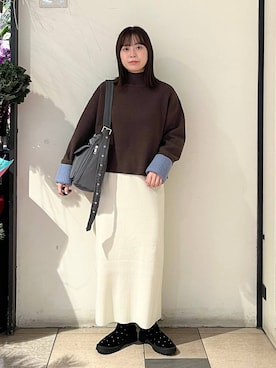 もえこさん（レディース・156cm）の冬コーディネート