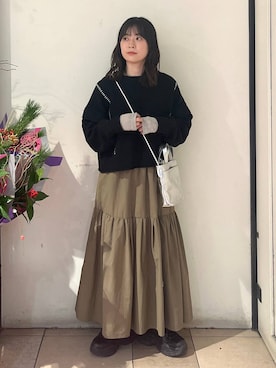 もえこさん（レディース・156cm）の冬コーディネート