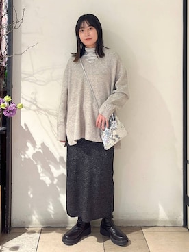 もえこさん(レディース・156cm)の冬コーディネート