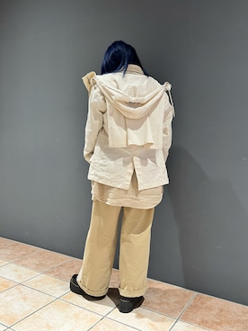 「ファッションの力を信じよう」｜「アイテム（マウンテンパーカー）」を使った、かさん（レディース・146cm）の春コーディネート