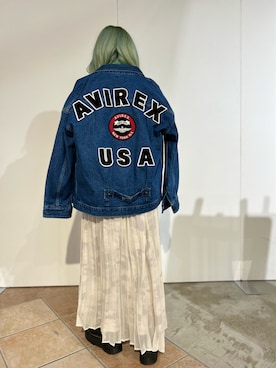 「シフォンスカート」｜かさん（レディース・146cm）の冬コーディネート