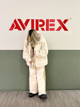 「オールホワイト」｜「アイテム（ブルゾン）」を使った、かさん（レディース・146cm）の秋コーディネート