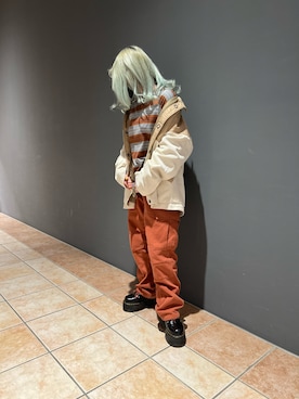 「#今日のコーデ」｜「アイテム（その他アウター）」を使った、かさん（レディース・146cm）の冬コーディネート