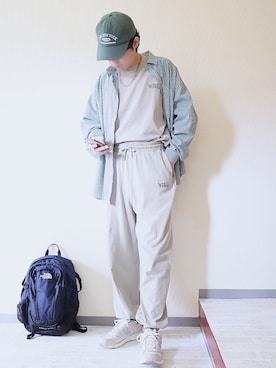 「WEGO（ウィゴー）のアイテム（スウェットパンツ）」を使った、naokさん（メンズ・175cm）の春コーディネート