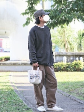 「ミニトート」｜naokさん（メンズ・175cm）の秋コーディネート