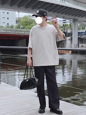 帽子を使った 厚底ローファー のメンズ人気ファッションコーディネート Wear