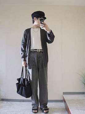 「KANGOL（カンゴール）のアイテム（キャスケット）」を使った、naokさん（メンズ・175cm）の夏コーディネート