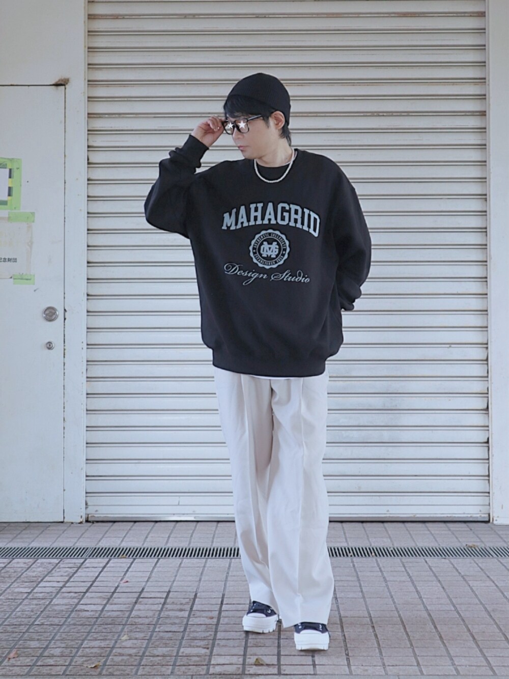 mahagrid マハグリッド スウェット トレーナー　ソンフン着用 STRAYKIDS I N 着用/DON'TPANICPIGMENTSWEATSHIRT/ユニセックス