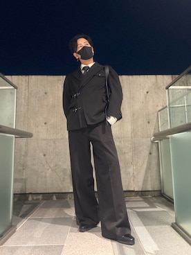 「アイテム（ネクタイ）」を使った、∀imuさん（メンズ・171cm・20代）の秋コーディネート