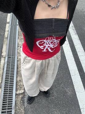 「アイテム（スウェットパンツ）」を使った、HARUKAさん（レディース・168cm）の秋コーディネート