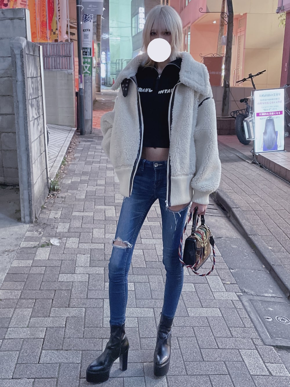 GYDA（ジェイダ）の「WIDE RIB ボア B-3 ジャケット（ブルゾン）」 - WEAR