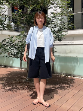 「grace grace （グラスグラス）のアイテム」を使った、kanaguchiさん（レディース・165cm）の夏コーディネート