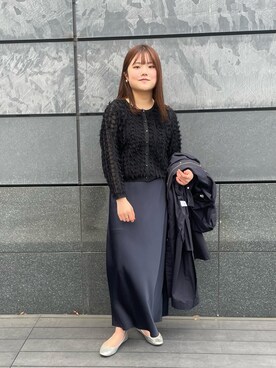 「NOLLEY’S（ノーリーズ）のラメテレコ2WAYタンクトップ（タンクトップ）」を使った、kanaguchiさん（レディース・164cm）の春コーディネート