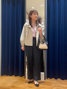 「春カラー」｜「アイテム（マウンテンパーカー）」を使った、kanaguchiさん（レディース・165cm）の春コーディネート