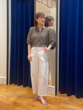 「NOLLEY’S（ノーリーズ）のストラップサンダル（サンダル）」を使った、kanaguchiさん（レディース・164cm）の春コーディネート
