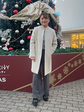 「NOLLEY'S」｜「アイテム（その他アウター）」を使った、kanaguchiさん（レディース・165cm）の冬コーディネート