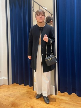 「NOLLEY'S」｜「アイテム（その他アウター）」を使った、kanaguchiさん（レディース・165cm）の冬コーディネート