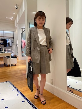 「NOLLEY’S（ノーリーズ）のストラップサンダル（サンダル）」を使った、kanaguchiさん（レディース・164cm）の春コーディネート