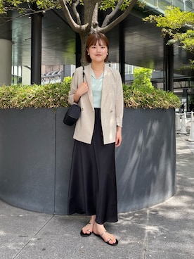 「NOLLEY’S（ノーリーズ）のアイテム（チョーカー）」を使った、kanaguchiさん（レディース・165cm）の春コーディネート