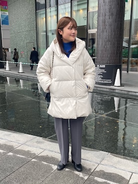 「NOLLEY'S」｜「アイテム（ダウンジャケット/コート）」を使った、kanaguchiさん（レディース・165cm）の冬コーディネート