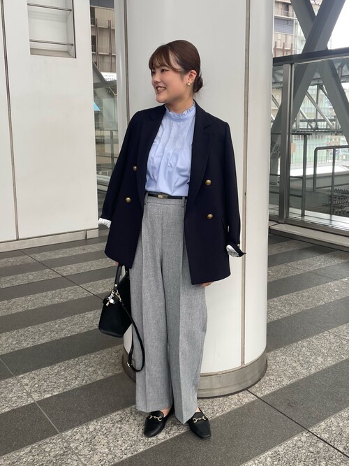 タグ付き✨️Noela　ノエラ　ダブルテーラードジャケット　羽織り　水色　F タグ付き✨️Noela ノエラ ダブルテーラードジャケット 羽織り