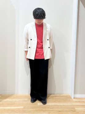 「アイテム（その他アウター）」を使った、たちばなさん（メンズ・180cm）の夏コーディネート