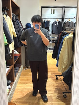「URBAN RESEARCH DOORS（アーバンリサーチドアーズ）のL.L.Bean JAPAN EDITION　UNION SHORT SLEEVE T-SHIRTS（Tシャツ/カットソー、グレー系）」を使った、たちばなさん（メンズ・180cm）の春コーディネート