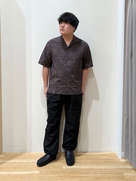「柄物」｜たちばなさん（メンズ・180cm）の夏コーディネート