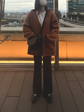 「Libby&Rose（リビーアンドローズ）のアイテム（ジャケット/アウター）」を使った、Mioさん（レディース・153cm）の冬コーディネート