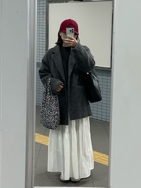 「Vipoa（ヴィポア）のアイテム」を使った、Mioさん（レディース・153cm）の冬コーディネート