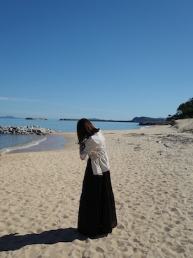 「しまむら（シマムラ）のアイテム（ワンピース/ドレス）」を使った、Mioさん（レディース・153cm）の秋コーディネート