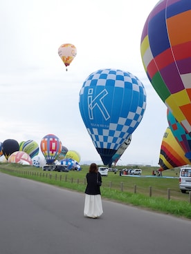 「アイテム（ノーカラージャケット）」を使った、Mioさん（レディース・153cm）の冬コーディネート