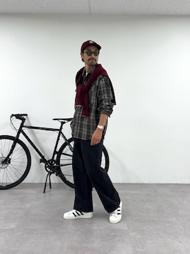「アイテム（帽子）」を使った、Mr.KPさん（メンズ・175cm）の秋コーディネート