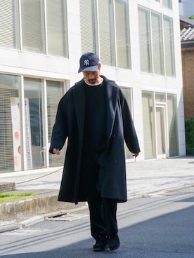 「CIAOPANIC TYPY（チャオパニックティピー）のアイテム（チェスターコート）」を使った、Mr.KPさん（メンズ・175cm）の秋コーディネート