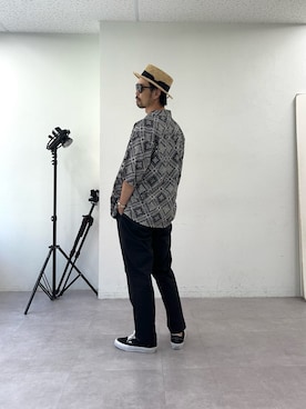 「CIAOPANIC TYPY（チャオパニックティピー）のアイテム（パンツ）」を使った、Mr.KPさん（メンズ・175cm）の夏コーディネート
