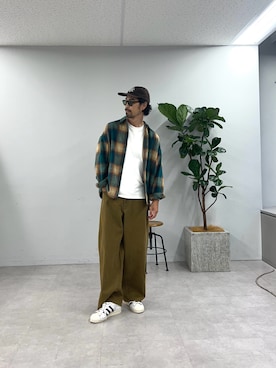 「CIAOPANIC TYPY（チャオパニックティピー）のアイテム（パンツ）」を使った、Mr.KPさん（メンズ・175cm）の夏コーディネート