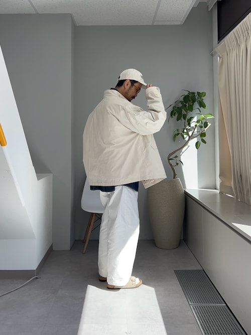 【GEVACO】タックロングデニムパンツ