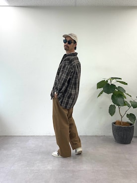 「アイテム（キャップ）」を使った、Mr.KPさん（メンズ・175cm）の夏コーディネート
