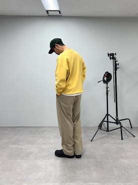 「CIAOPANIC TYPY（チャオパニックティピー）のアイテム（スウェット）」を使った、Mr.KPさん（メンズ・175cm）の秋コーディネート