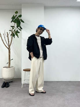 「CIAOPANIC TYPY（チャオパニックティピー）のアイテム（帽子）」を使った、Mr.KPさん（メンズ・175cm）の春コーディネート