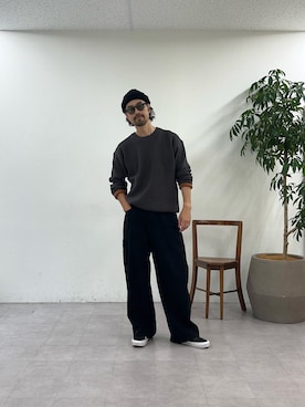 「CIAOPANIC TYPY（チャオパニックティピー）のアイテム（トップス）」を使った、Mr.KPさん（メンズ・175cm）の秋コーディネート