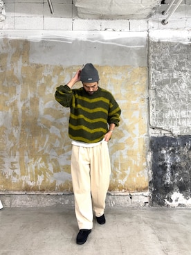 「CIAOPANIC TYPY（チャオパニックティピー）のアイテム（帽子）」を使った、Mr.KPさん（メンズ・175cm）の秋コーディネート