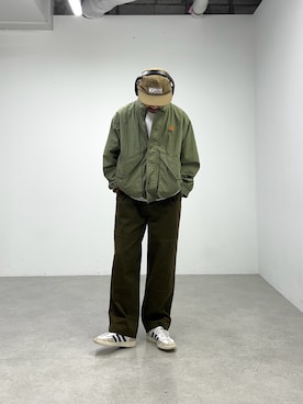「アイテム（ナイロンジャケット）」を使った、Mr.KPさん（メンズ・175cm）の夏コーディネート