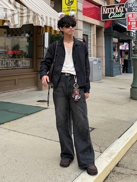 「アイテム（ブルゾン）」を使った、Kouさん（メンズ・170cm）の秋コーディネート