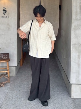 「SINSS（シンス）のアイテム」を使った、Kouさん（メンズ・170cm）の夏コーディネート