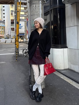 「アイテム（レッグウェア）」を使った、ぺえさん（レディース・166cm・30代）の冬コーディネート